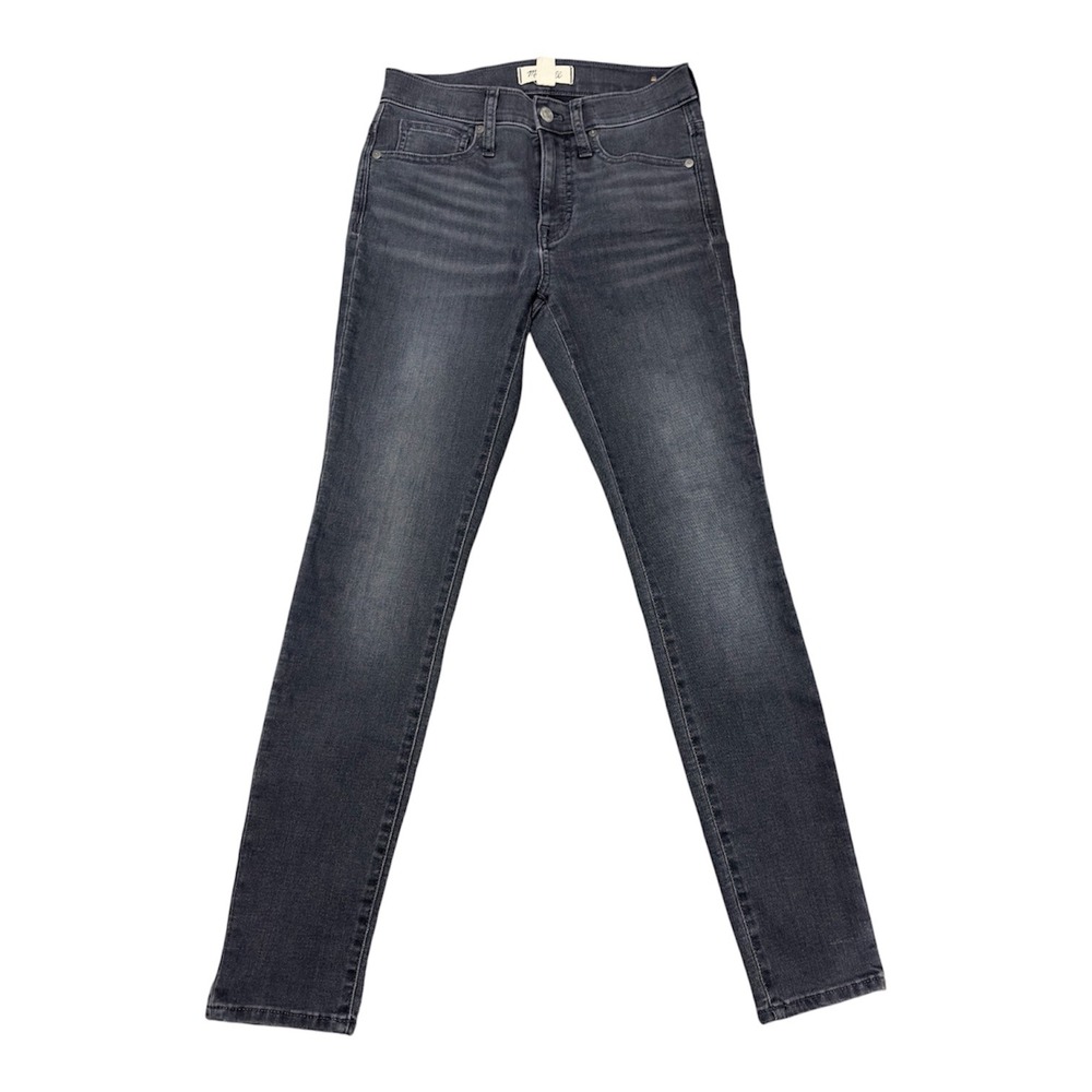 Madewell 9" Mid-Rise Skinny Jeans Faded Black Grey Size 25 Fair Trade‎ Certified